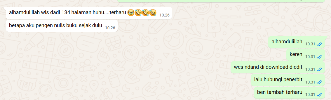 Pengguna FastBook berhasil membuat buku 134 halaman